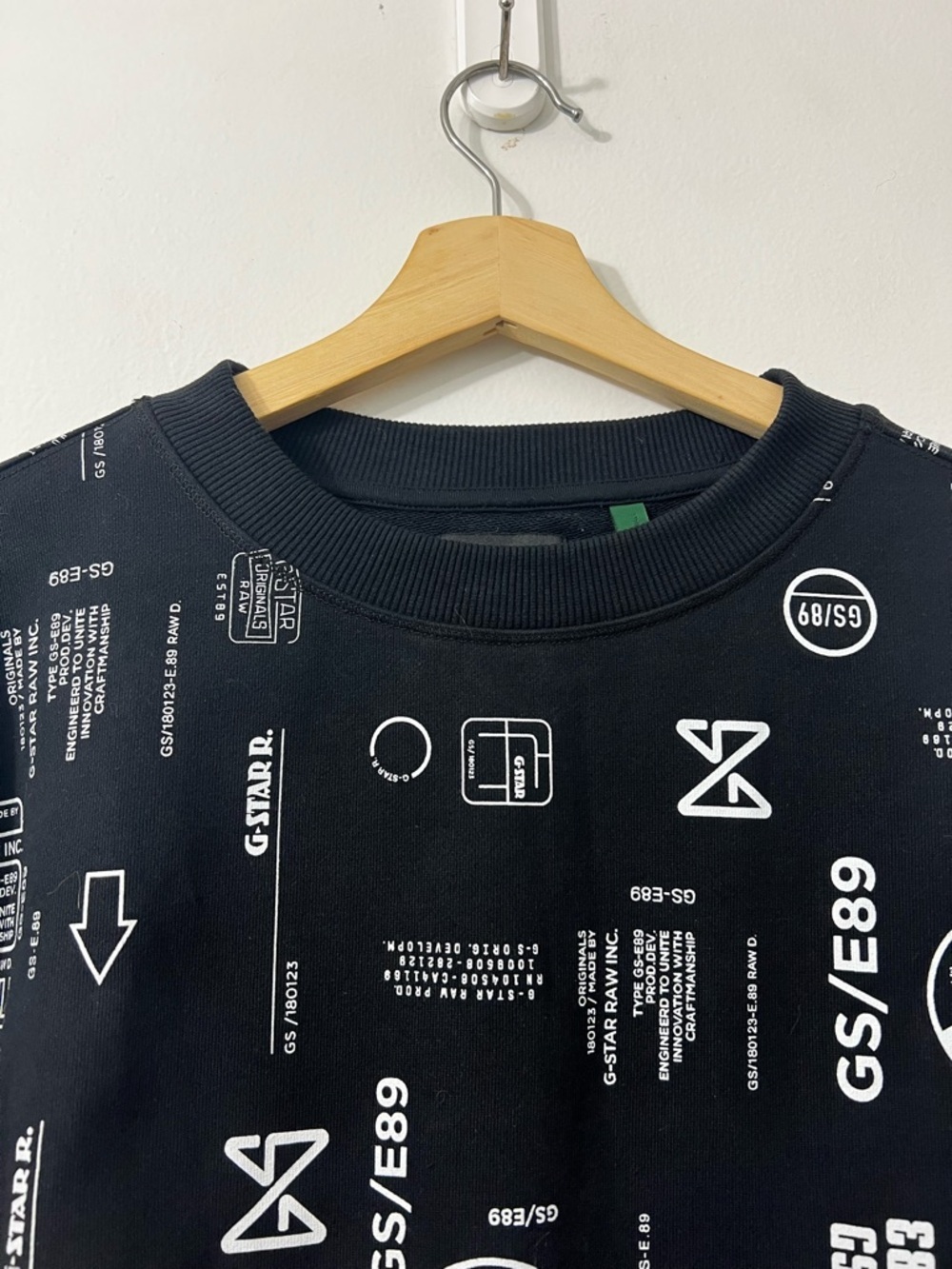 G-Star Raw Women’s Graphic Oversized Sweatshirt S Cyberpunk E-girl Alternative - Picture 5 of 12